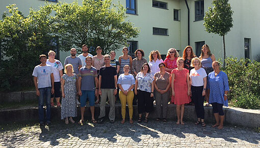 Mentor*innen Treffen auf Biberkor 2023 Gruppenbild