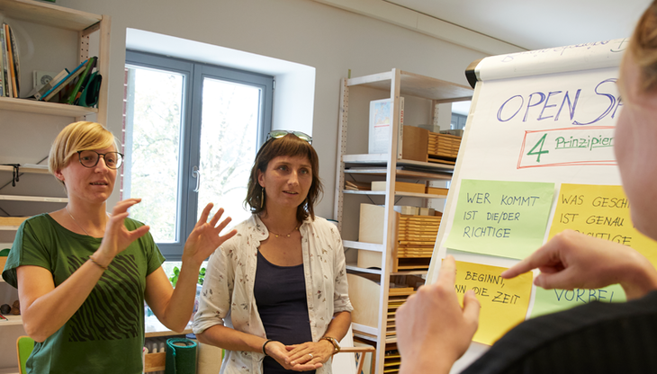 Referendarinnen beim Unterricht