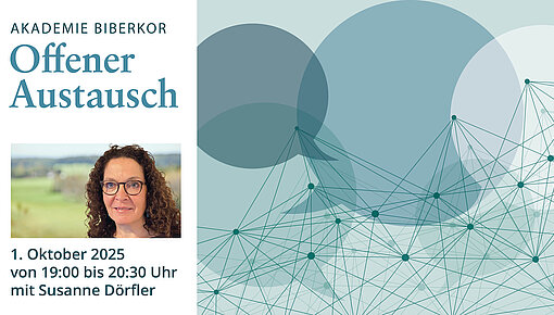 Infoplakat für den Offenen Austausch mit Susanne Dörfler